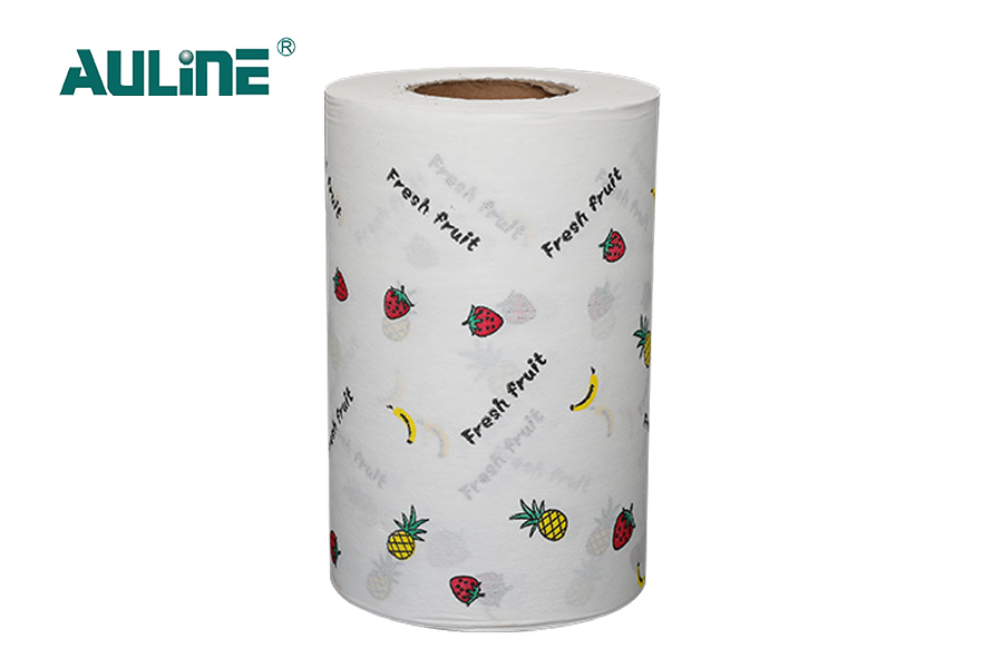 Série de celulose de madeira impressa sob não tecido spunlace